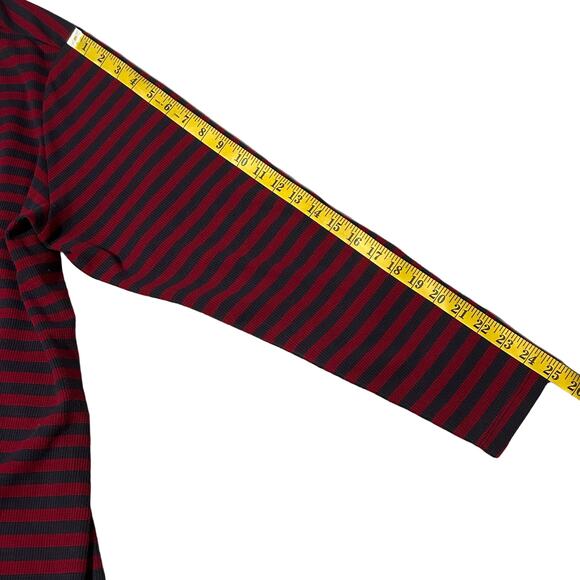 LOGO LORI GOLDSTEIN Cardigan & Tank Set Tunic Length Striped Button Down - Picture 4 of 8